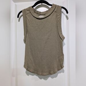 Free People Olive Green Tank Top